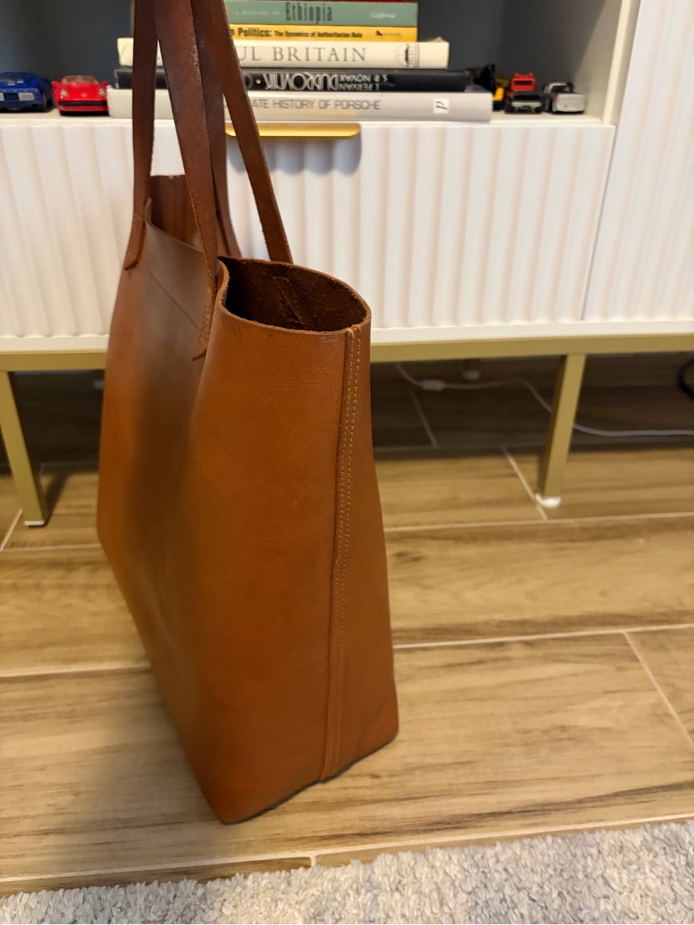 Madewell The Transport Tote English Saddle Brown Leather Classic Shoulder Bag - Picture 2 of 15